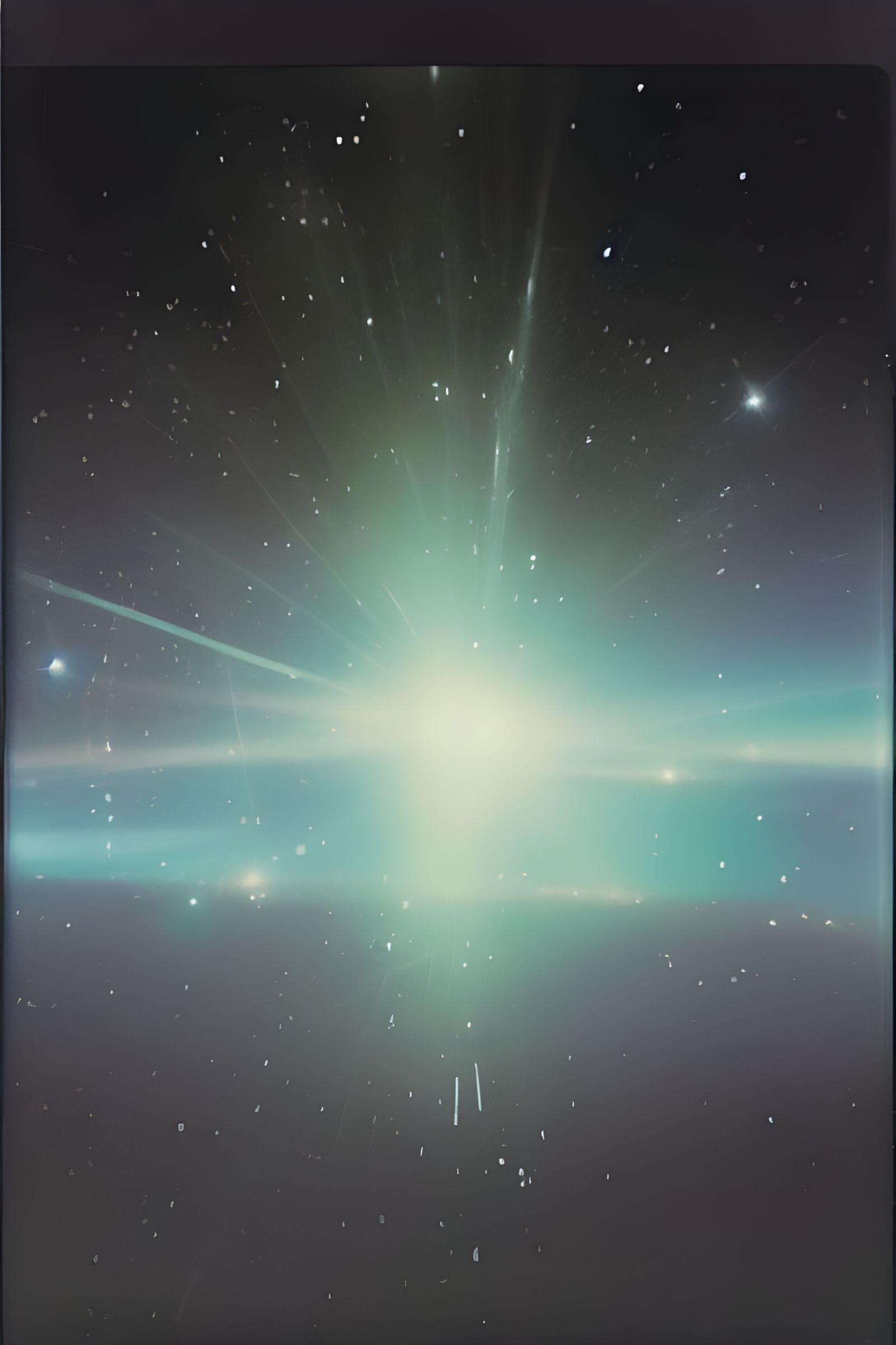 Dreamy Celestial Scene with Magical Particles