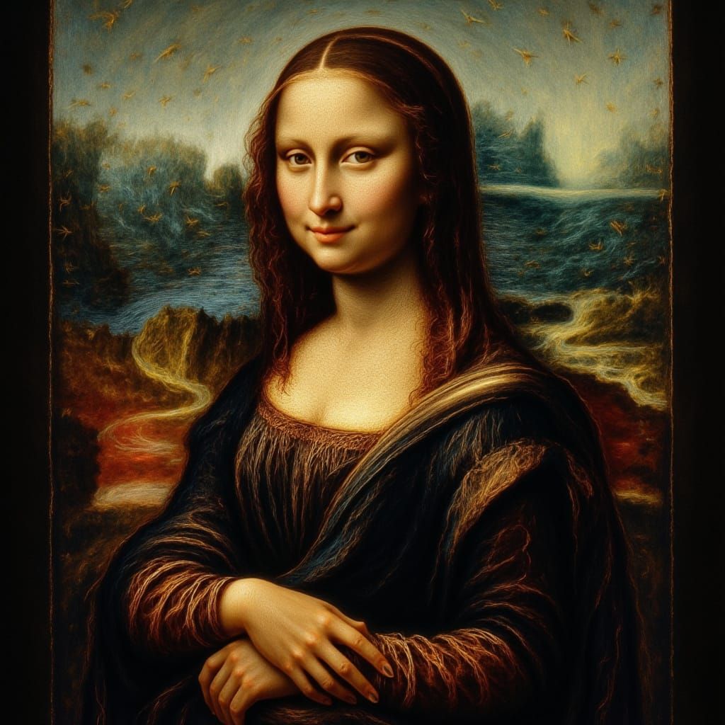Dark Voodoo Mona Lisa Digital Rendering