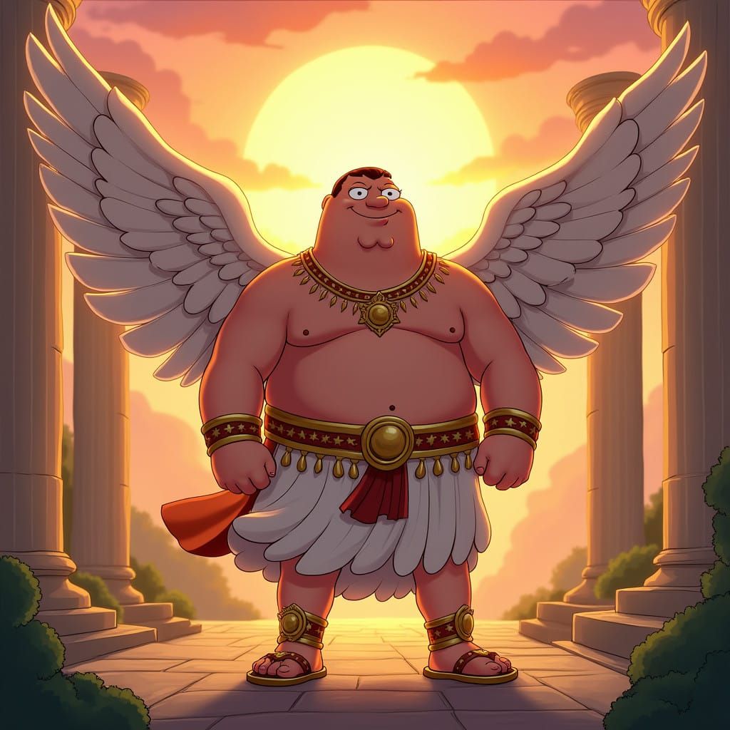 Peter Griffin Embodied as Swift Hermes