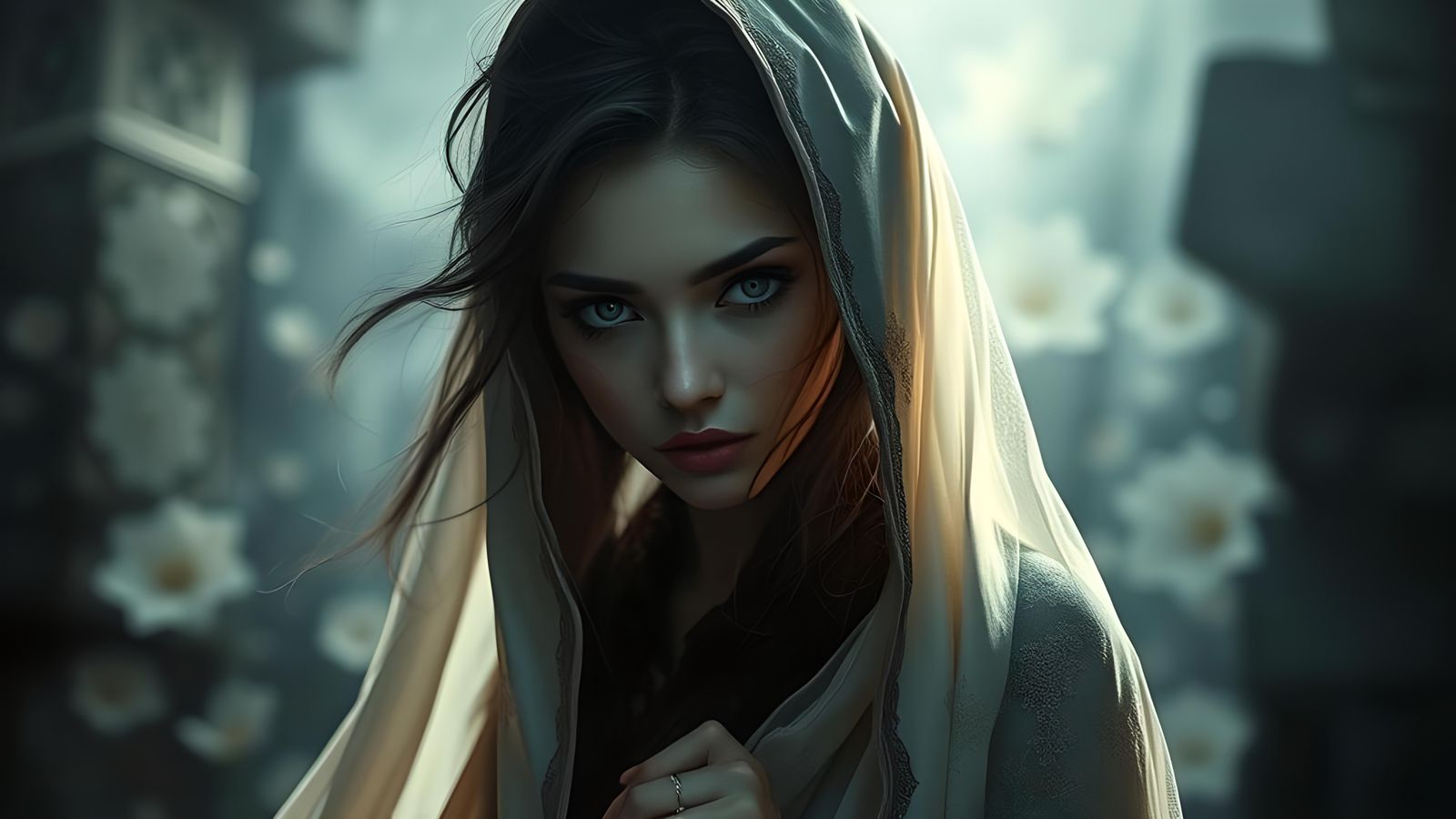 Dramatic Half-Light, Half-Shadow Portrait