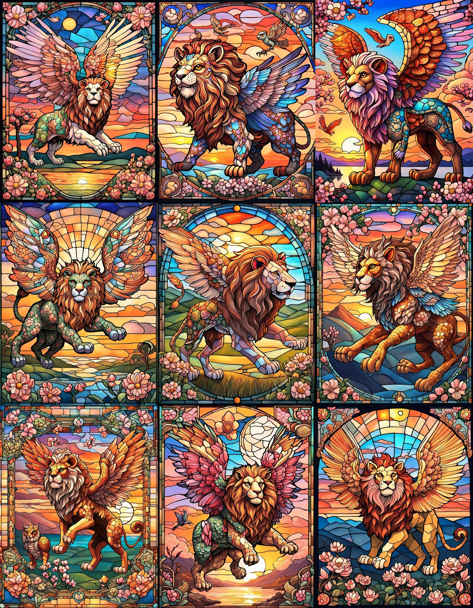 Stain glass chimera