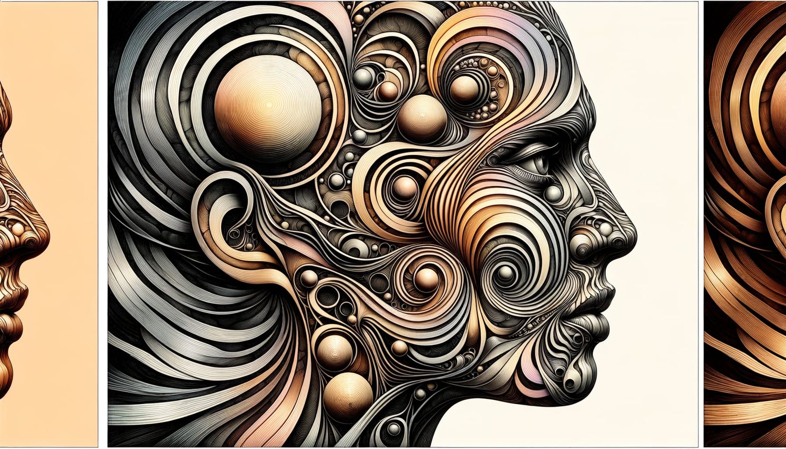 Ink Drawing Masterpiece: Realistic Skin Textures in Impossib...