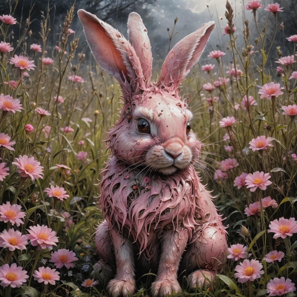 Bonny rabbit with 3 ears