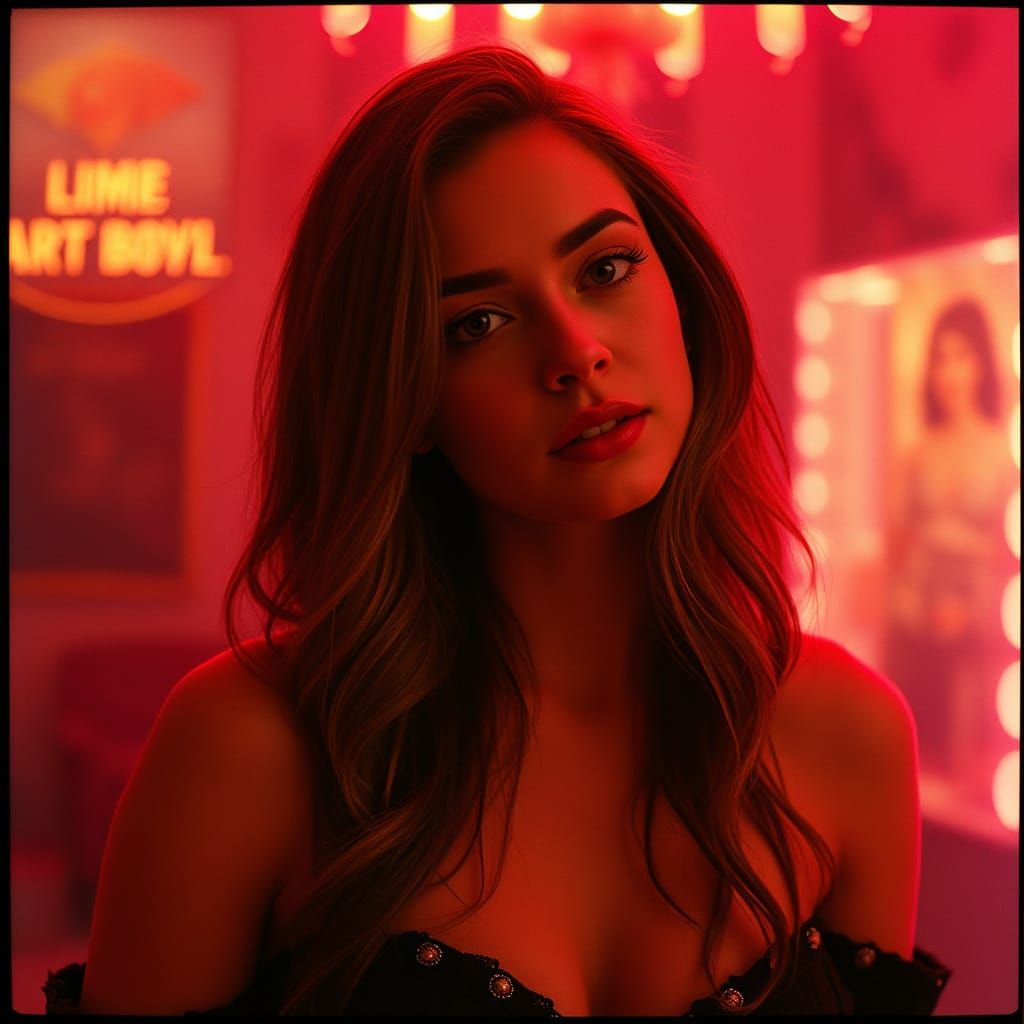 Beautiful Woman with Luxury Convertible Car