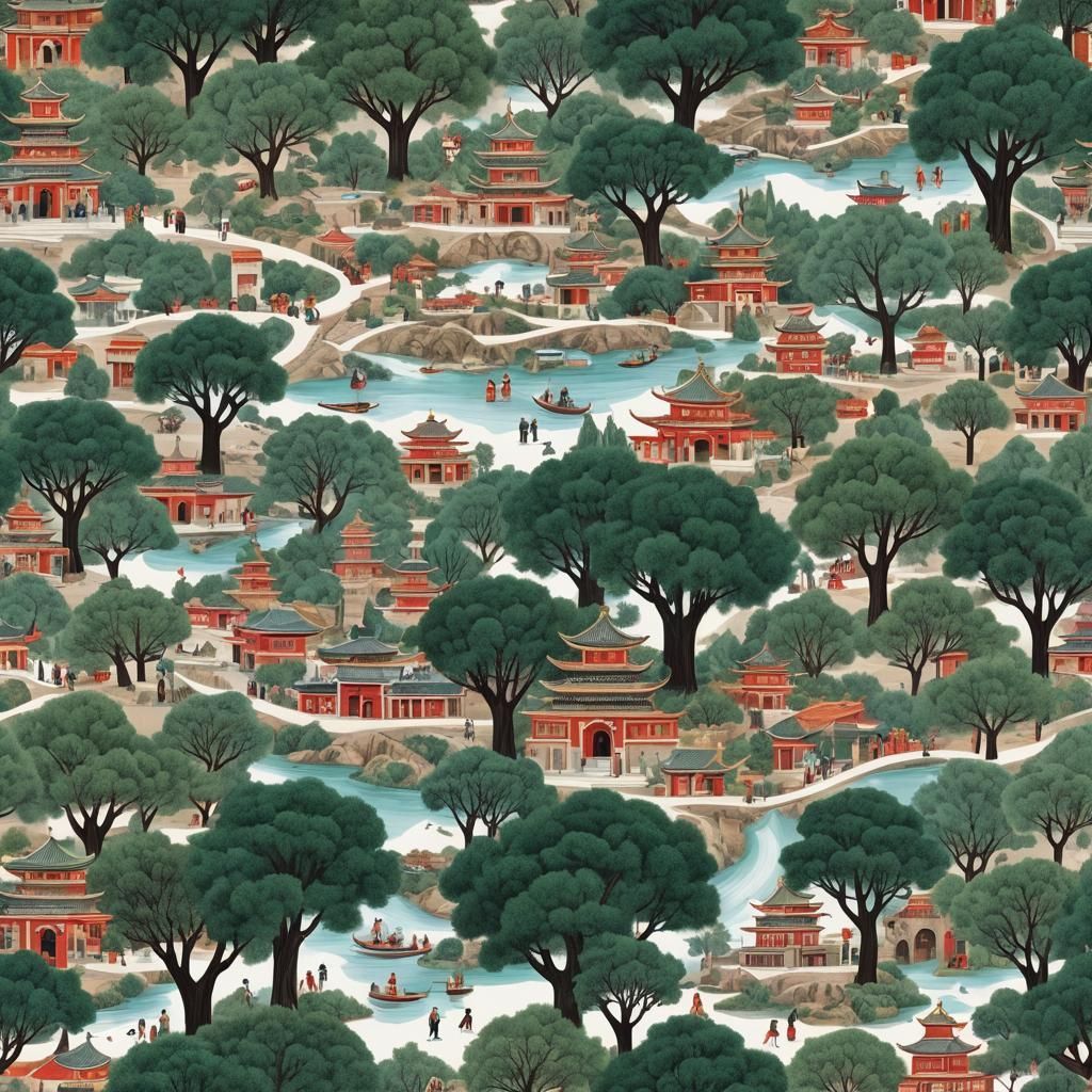 Magnetic Vision of Oriental City