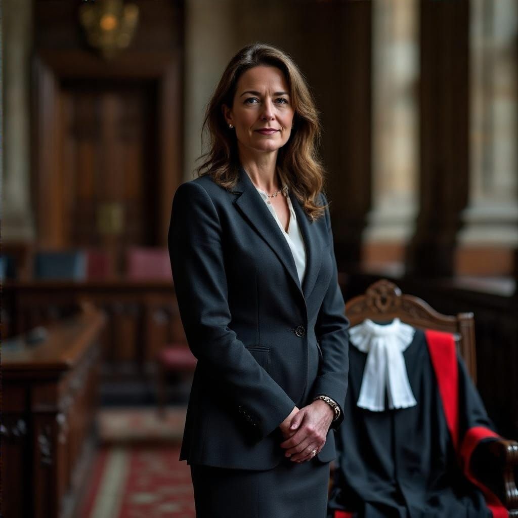 A Dignified Woman of the Law in a UK Supreme Court Setting