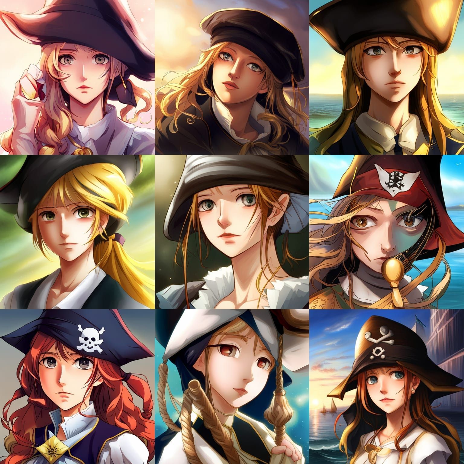 Pirate Marisa Kirasame: Touhou Character in 1705 Style