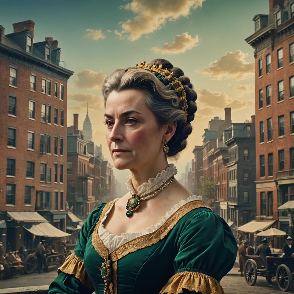 Abigail Adams: 19th Century Portrait in Oils