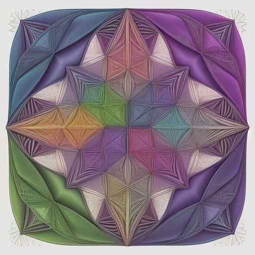 String Art Hyperbolic Paraboloids in Tetrahedron: 3D Render