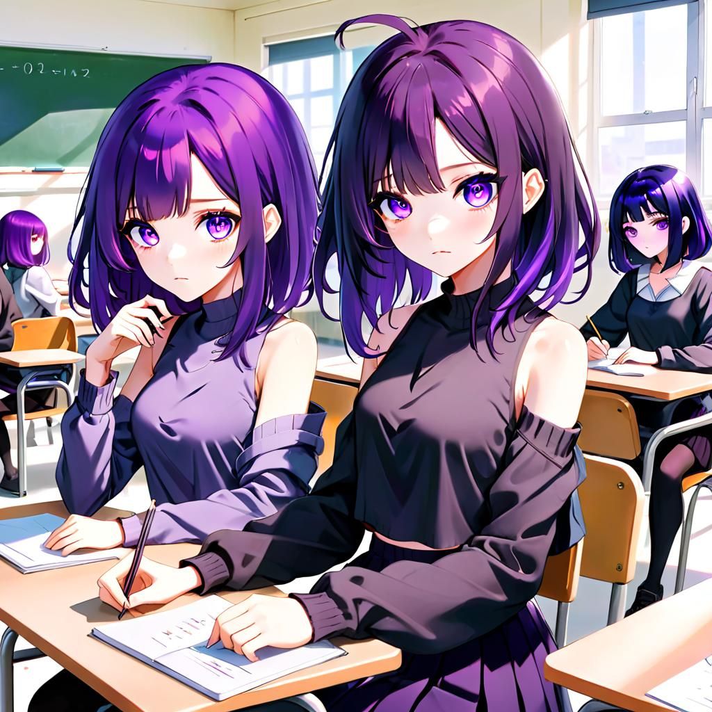 Yui-chan and Ariri-chan are in class