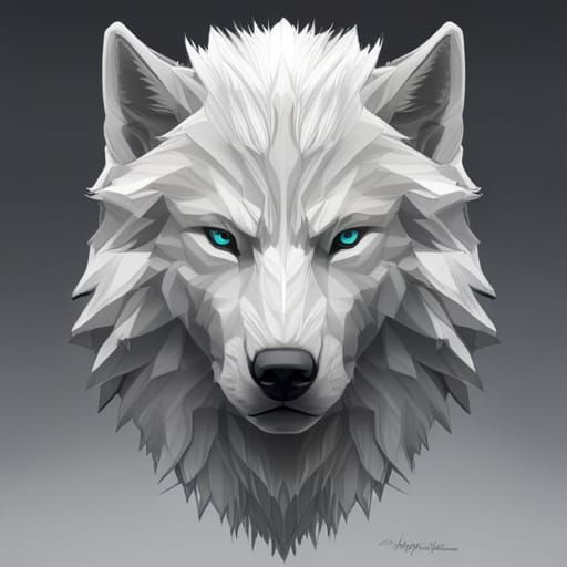 Hyperdetailed White Wolf Portrait in Unreal Engine 5