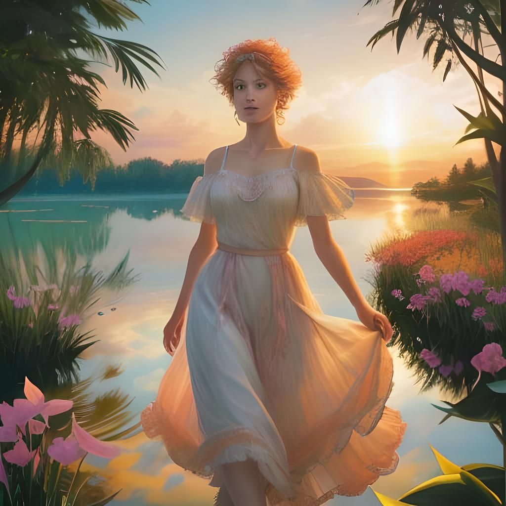 Bright HDR Landscape Image