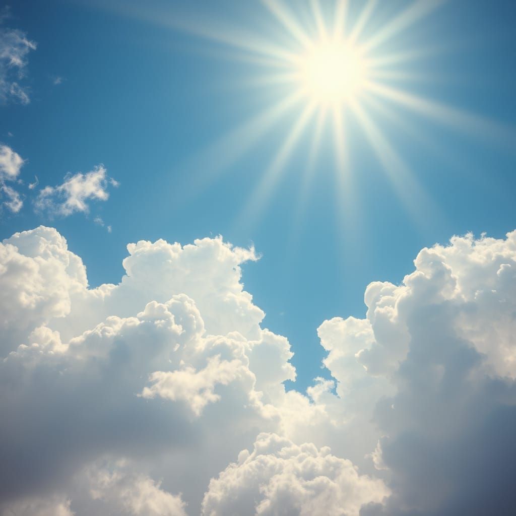 Dreamy Impressionist Cloudscape with Soft Focus Light