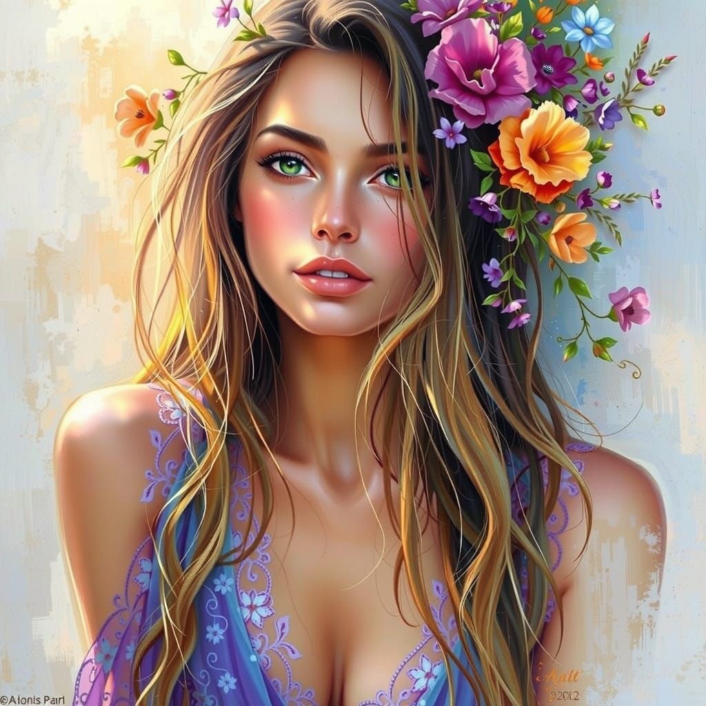 Claudia Cardinale Portrait with Green Eyes