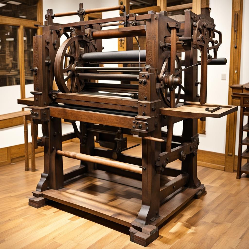 Early Printing Press Revolutionizes Information Sharing