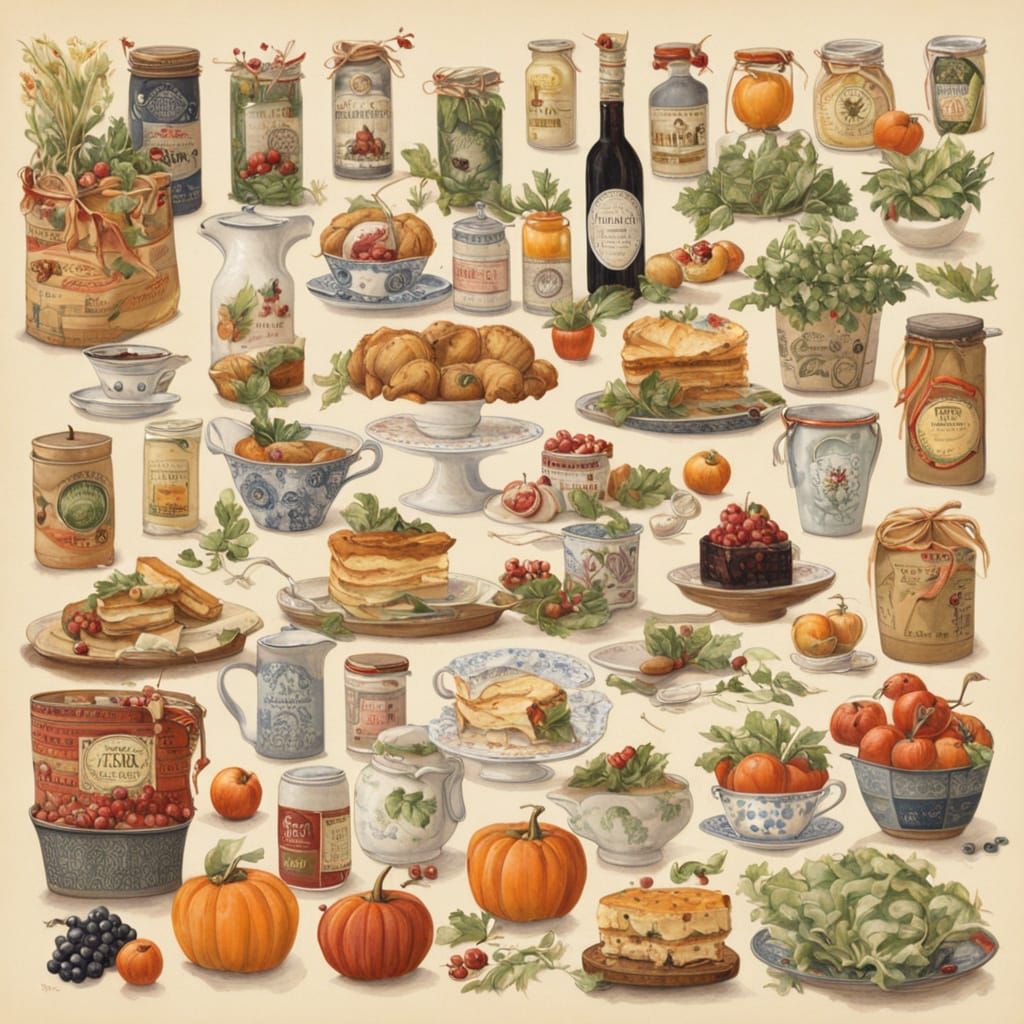 Whimsical Cityscape in a Vibrant Digital Art Style