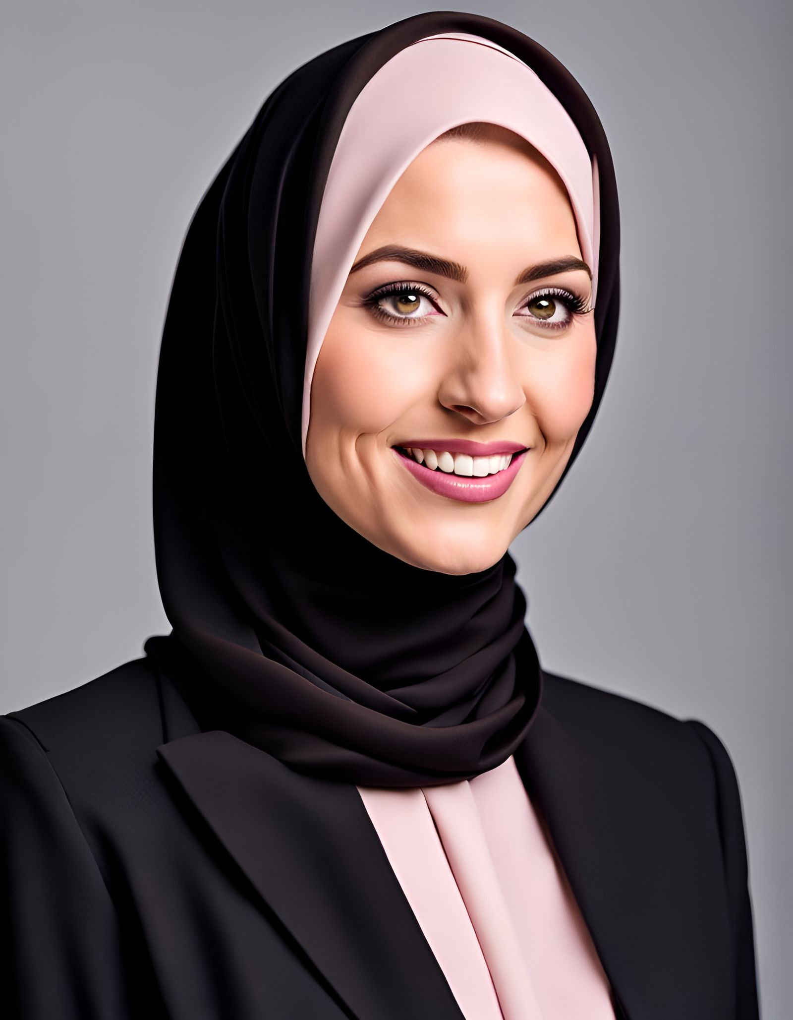 Beautiful Hijabi Woman Portrait in Modern City