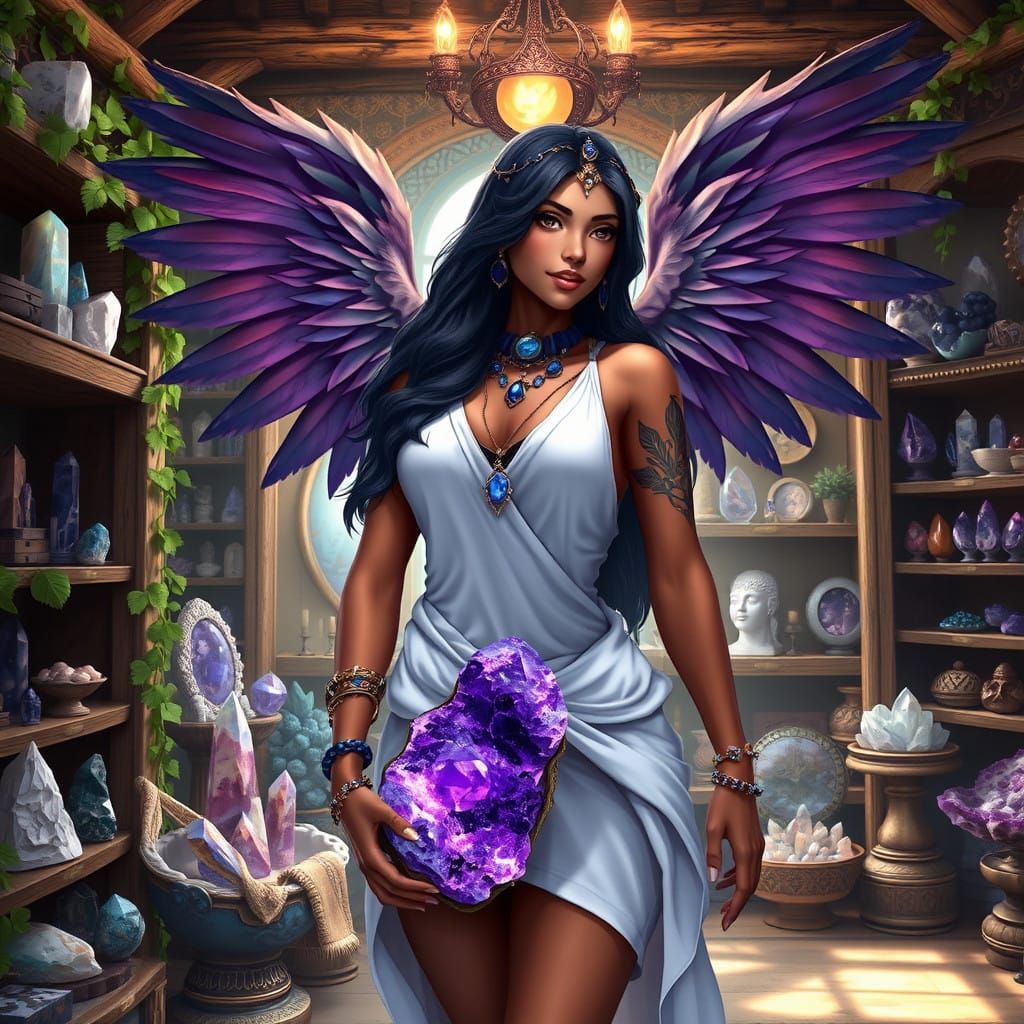 Ishtar, Goddess of Heaven and Earth, in Elegant Crystal Shop...