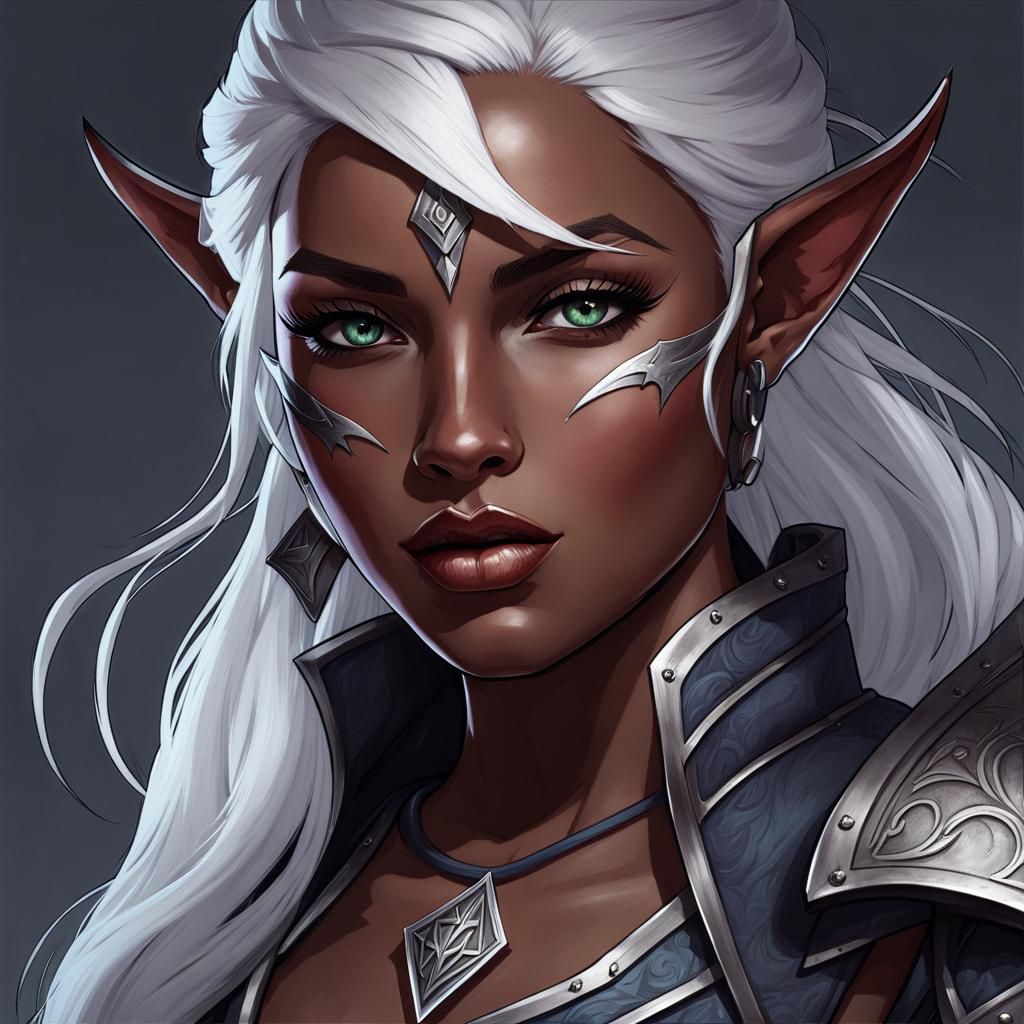 Half-Elf Drow Archer: Arcane Soldier in Shadow