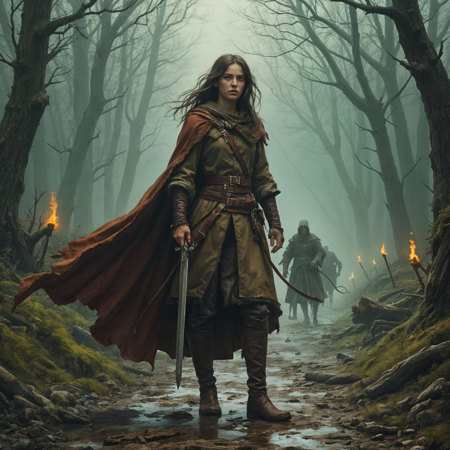 Warrior Woman in Warhammer Fantasy Setting