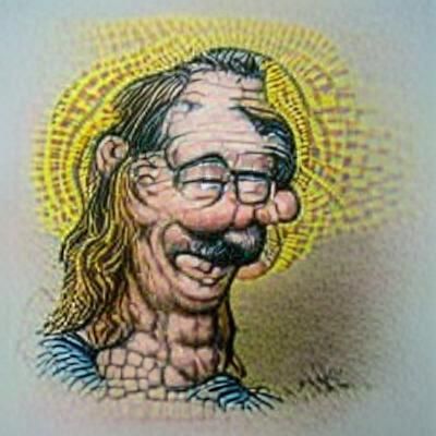 Jesus in Robert Crumb Comic Style