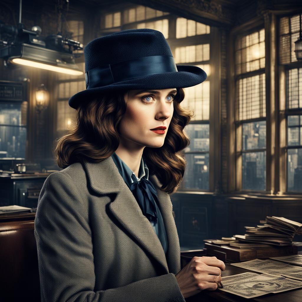 Zoe Deschanel as Hyperrealistic Detective