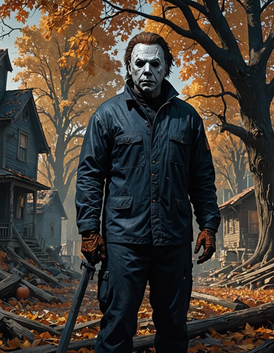 Michael Myers Detailed Matte Painting