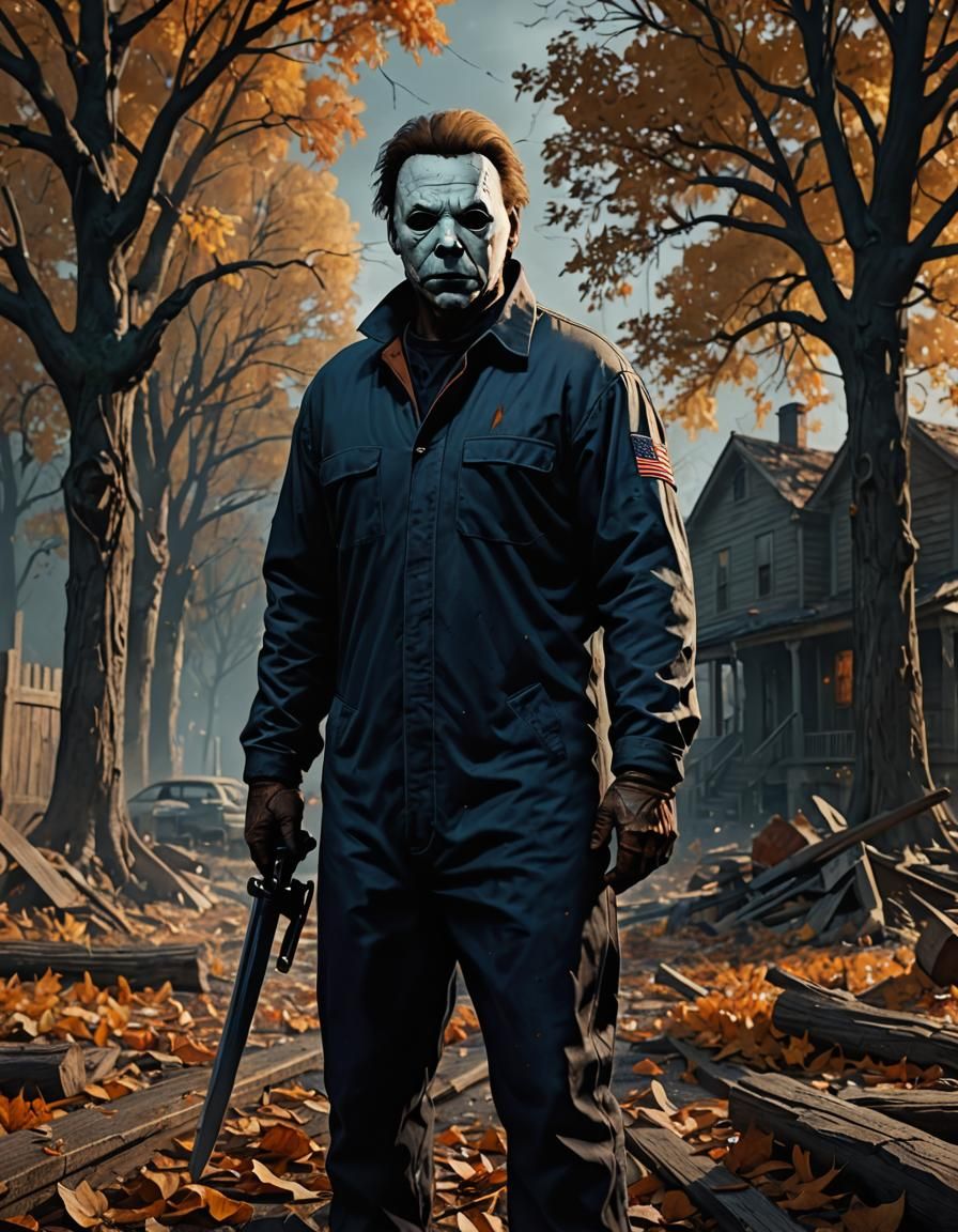 Michael Myers Detailed Matte Painting