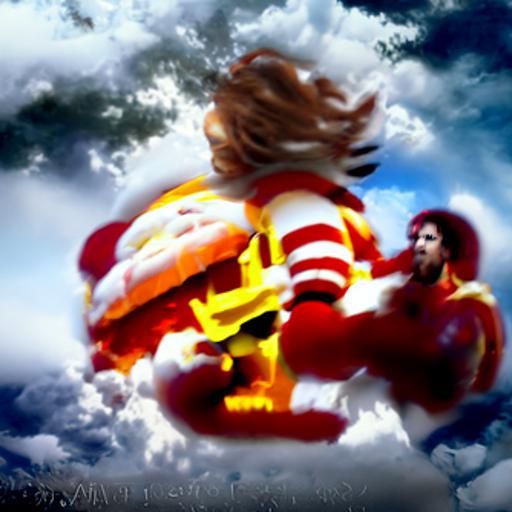 Ronald McDonald vs Burger King in Divine Battle