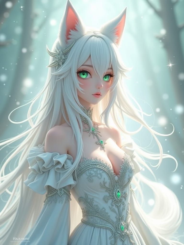 Wolfie: white V2.1 (prompt magic version)