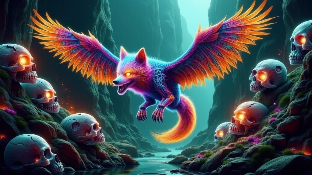 Mystical Shapeshifter Soars into Twilight Canyon