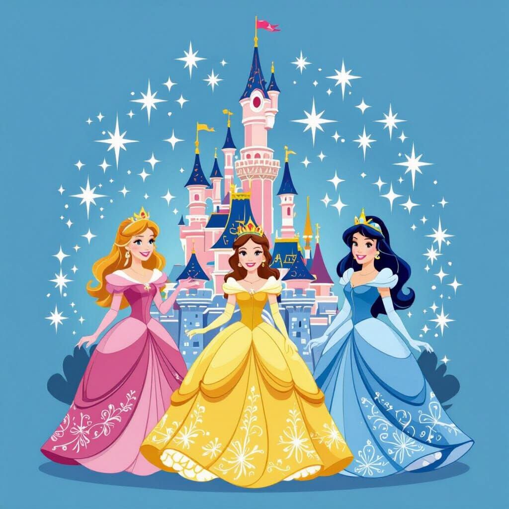 Magical Princess Castle Design for Disneyland Paris