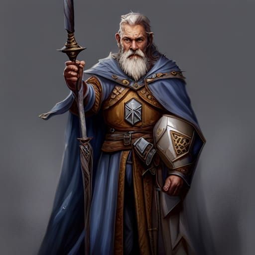 Fantasy Prison Guard Wizard Character Art
