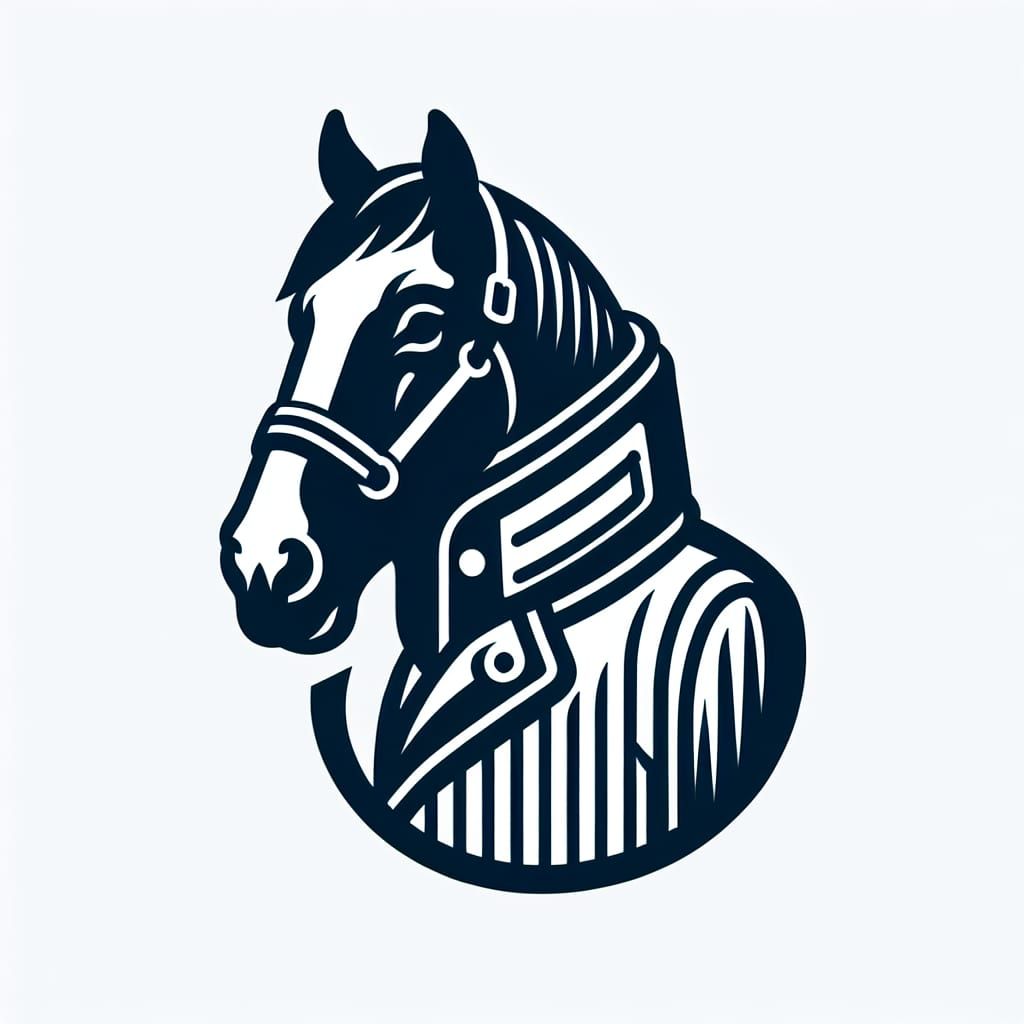 Horse in a Coat Prepared for Weather