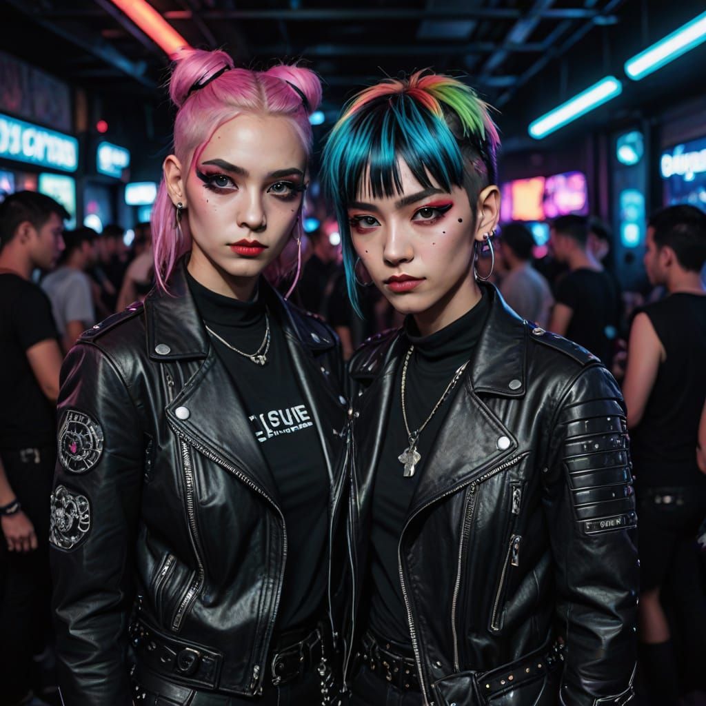 Cyberpunk Nightclub: Transgender Love in Neon