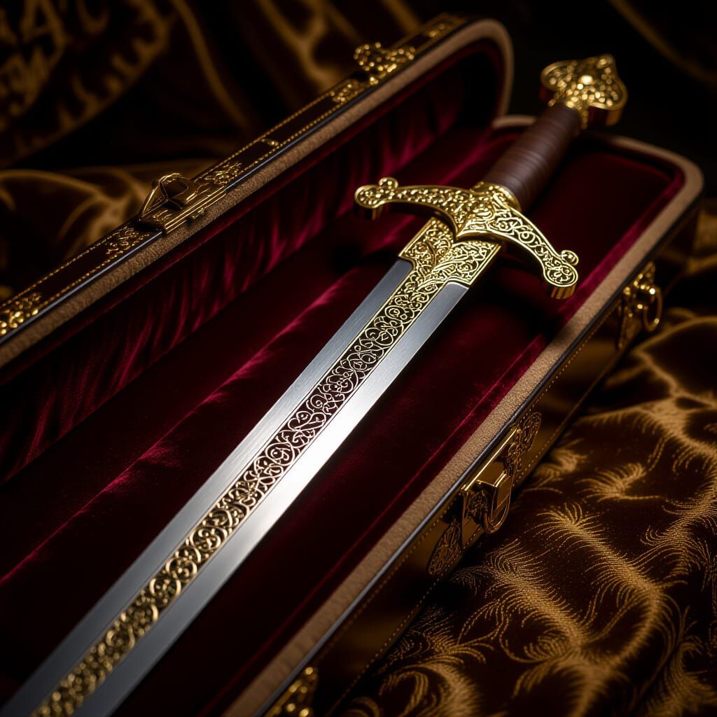Ornate Basket Hilt Rapier Sword with Filigree
