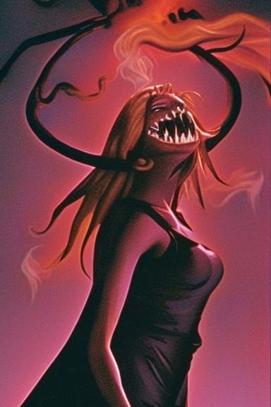 Witch Burning: 90's Horror Book Cover Art