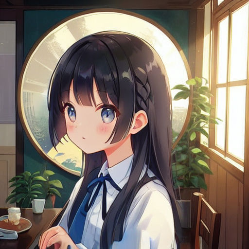 Thai-Chinese-Japanese Beauty in Hair Salon Ambiance