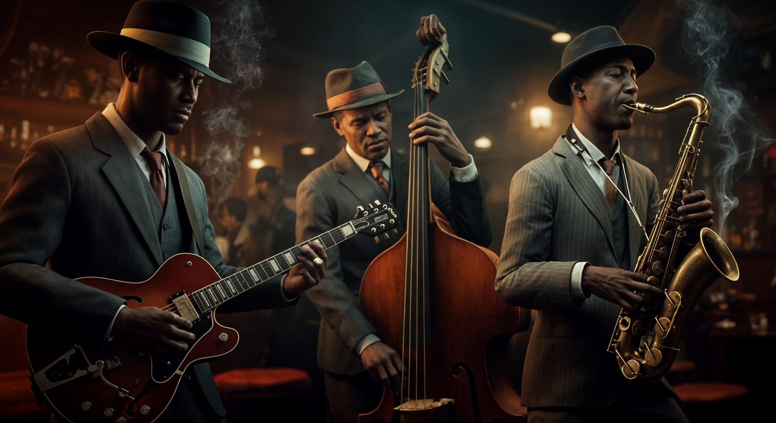 Chicago Blues Scene in 1930s Style