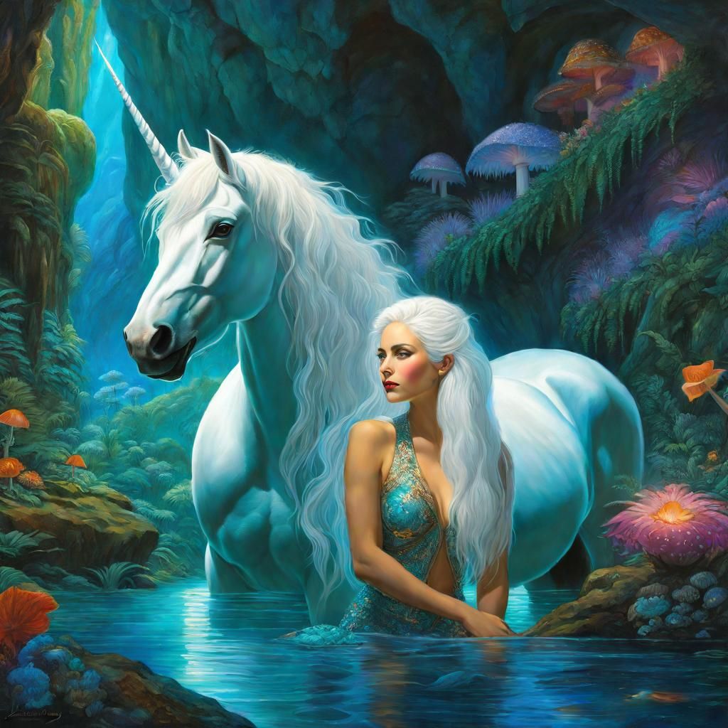 Enchanted pool of eternal life perhaps?