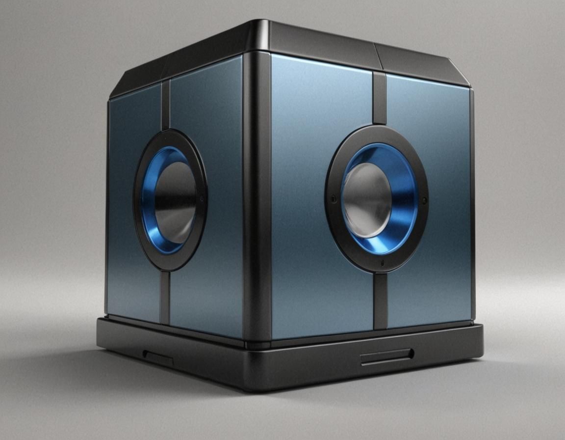 Sleek Metallic Black Box with Hi-Gloss Finish