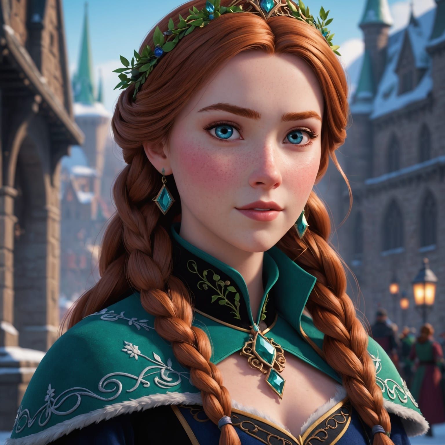 Rachel Zelger as Princess Anna: 3D Anime Art