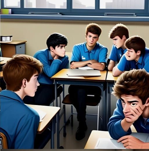 Teenager Being Bullied in Classroom, Educational Style