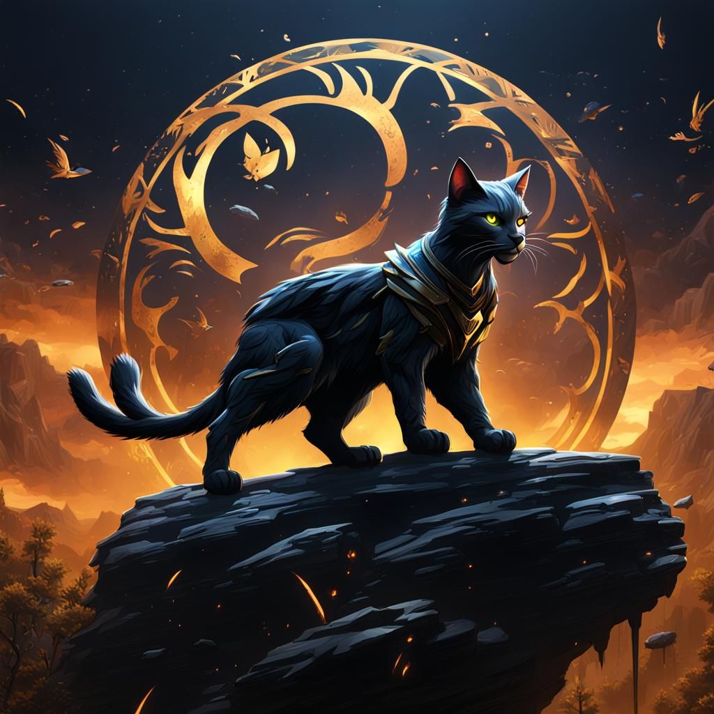 Warrior Cats Logo: Detailed Matte Painting