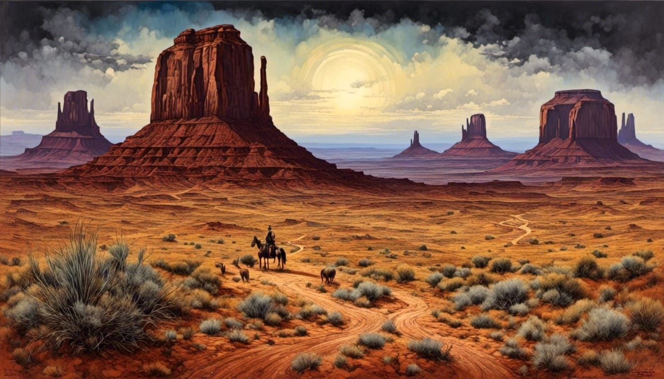 Geronimo's Spirit Over Monument Valley