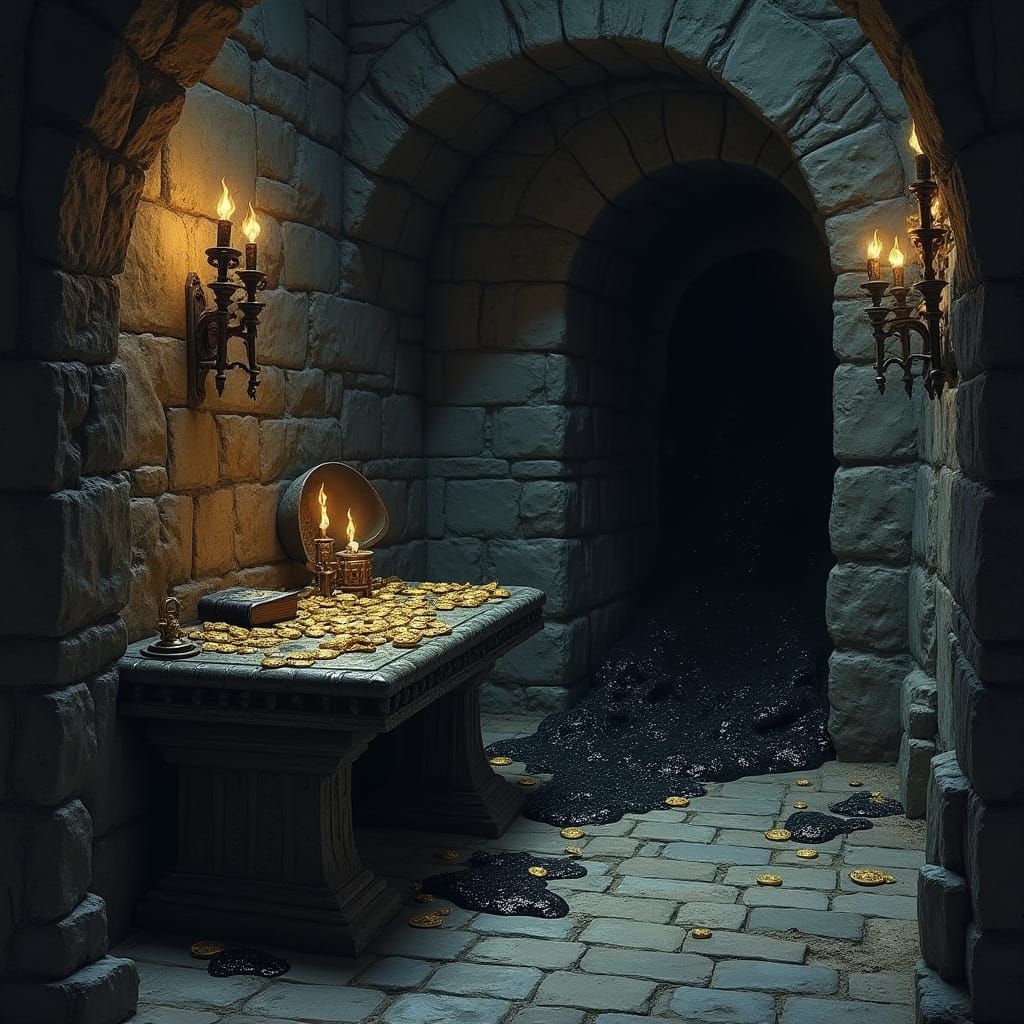 Dark Chamber of Ominous Shadows and Treasures