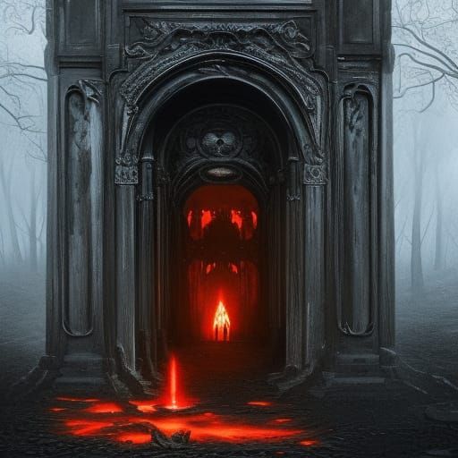 Ornate Gates to a Hellish Realm