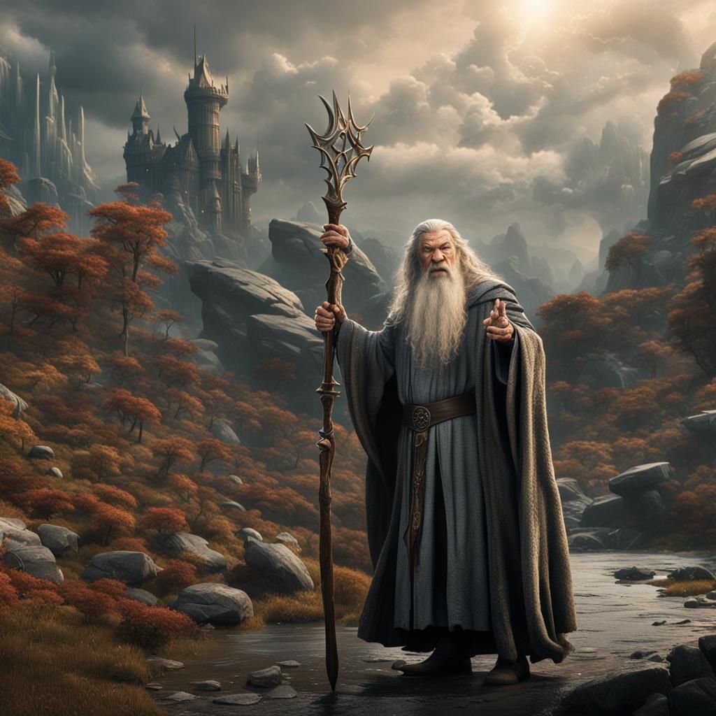 Gandalf and Taylor Swift Sing: Fantasy Art