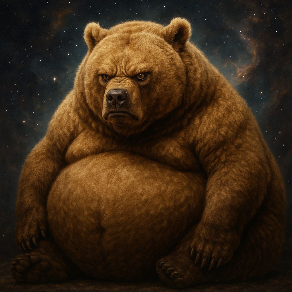 Distressed Obese Bear in Galactic Surroundings