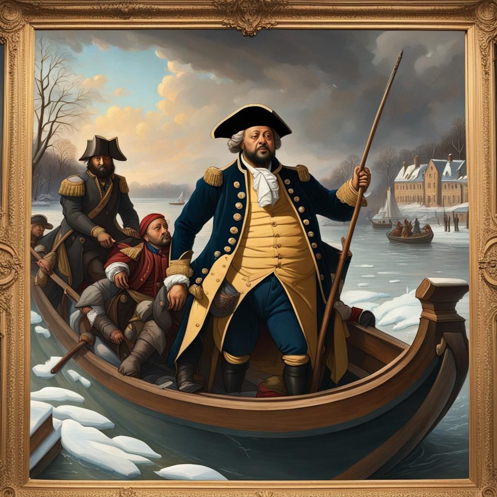 DJ Khaled as George Washington in Renaissance Painting